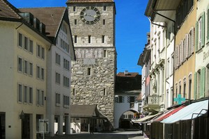 Aarau - Cadran solaire de l'Oberer Turm (Obertorturm) Image 3