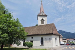 Niederurnen - Cadran solaire de l'église évangélique ... Image 1