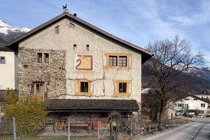 Venthône - Double cadran solaire de l'ancienne maison ... Image 3
