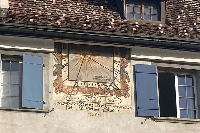 Maienfeld - Cadran solaire du Brüggerhaus
