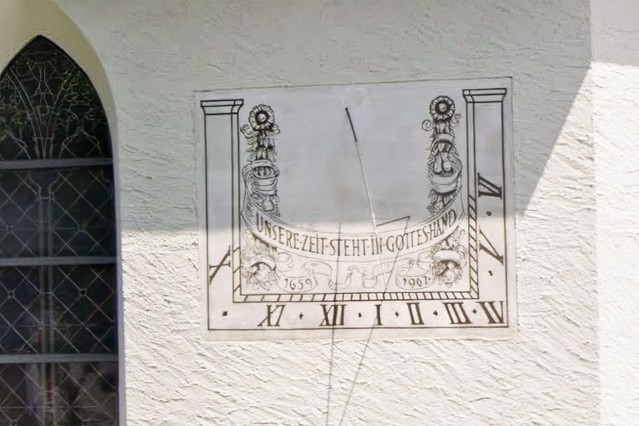 Niederurnen - Cadran solaire de l'église évangélique ...