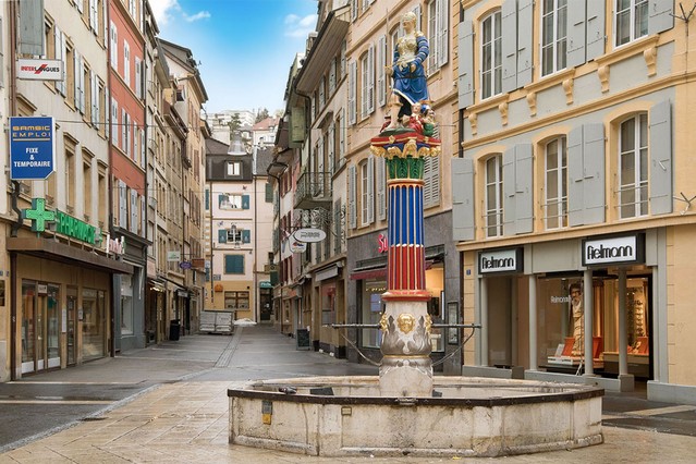 Neuchâtel - La fontaine de la Justice