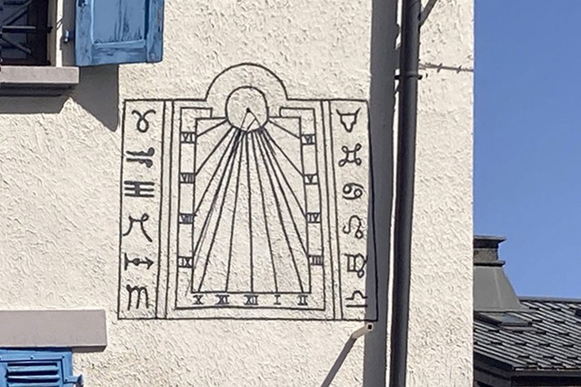 Chamonix - Cadran solaire de la rue Joseph Vallot