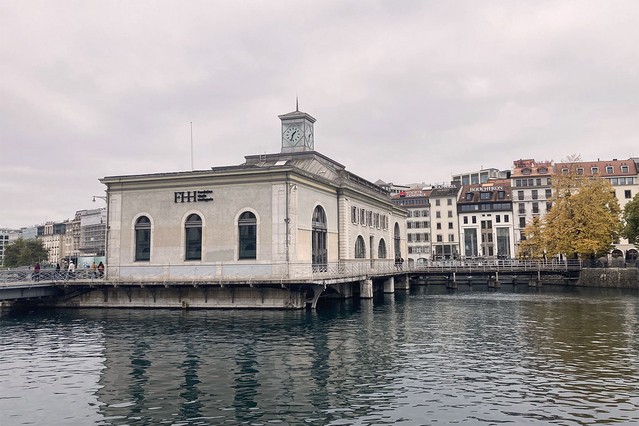 Genève - Pont piétonnier de la Machine